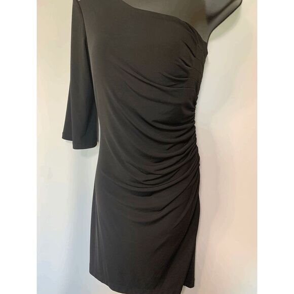 Sequin Hearts Single Shoulder Fitted Midi Dress - Picture 2 of 6